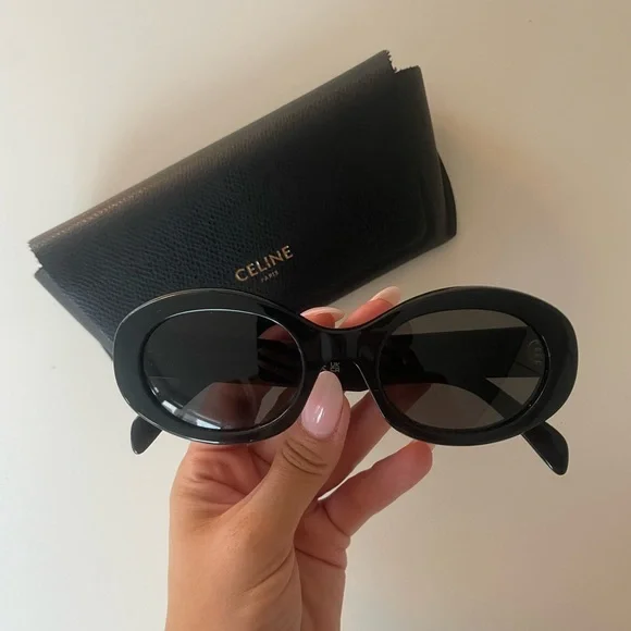 Celine Triomphe Oval Sunglasses 52mm - Picture 4 of 10